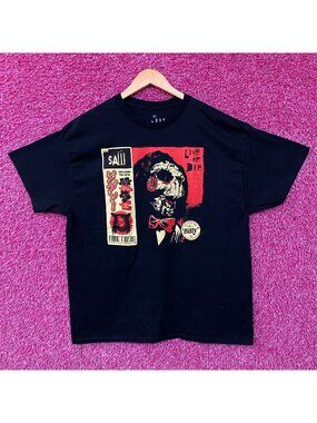 Saw Billy the Puppet Live Or Die Horror Movie T-Shirt XL